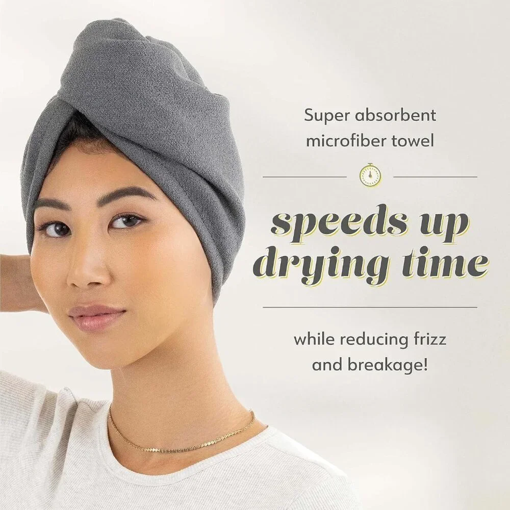 Dry Martini Microfiber Hair Wrap Unisex Towel Fast-Drying Stylish